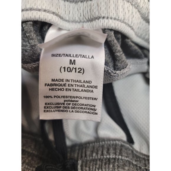 Adidas Youth Size Med10/12 Gray Black 3 Stripe Drawstring Elastic‎ Waist Sweats - Picture 5 of 6